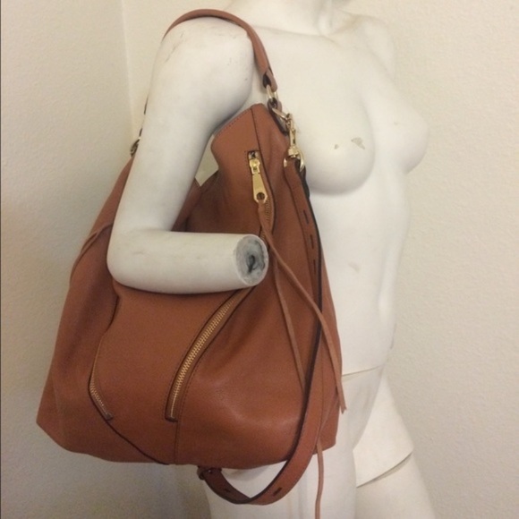 Brown Leather Rebecca Minkoff Moto Hobo Bag - Picture 4 of 4